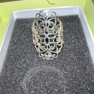 Sterling Silver (.925) Filigree Ring Size: 10